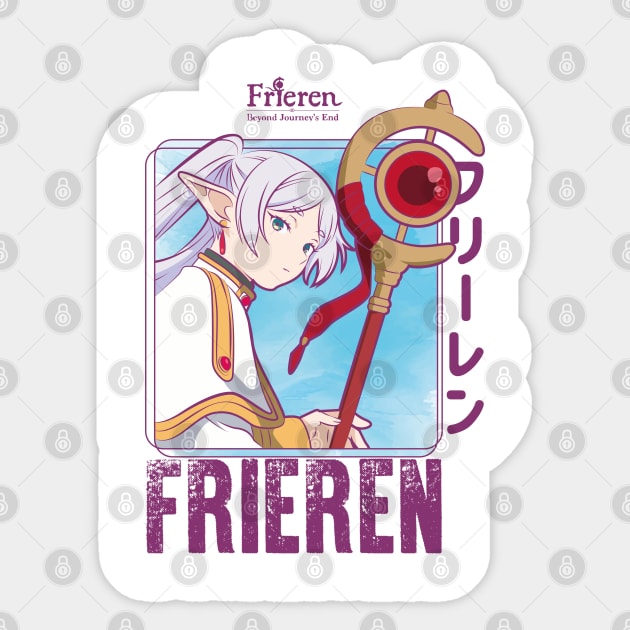 FRIEREN: BEYOND JOURNEYS END FULL COLOR Sticker by FunGangStore